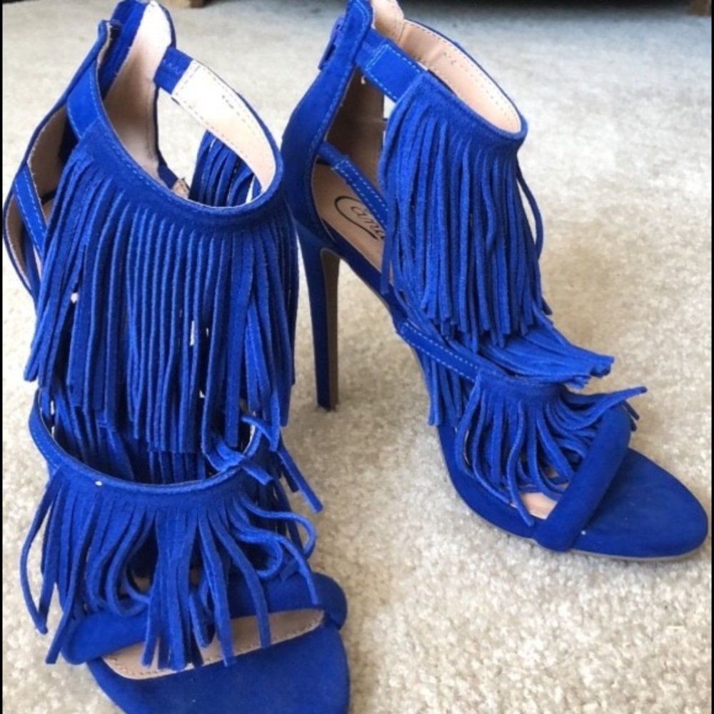 Blue heels